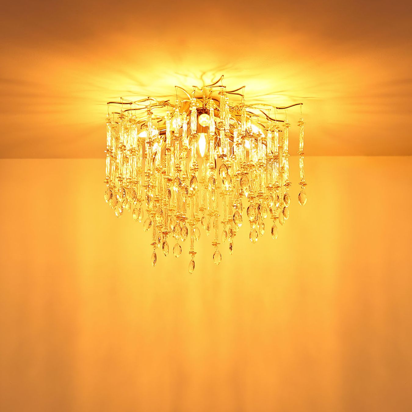 Lampadari & plafoniere: Deckenleuchte, Glaskristalle, 60 cm Ø – Nuovo (secondo la descrizione) da Kreuzlingen venduto da Smart-Light 2