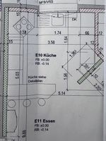 Sehr gut erhaltene Küche in U-Form