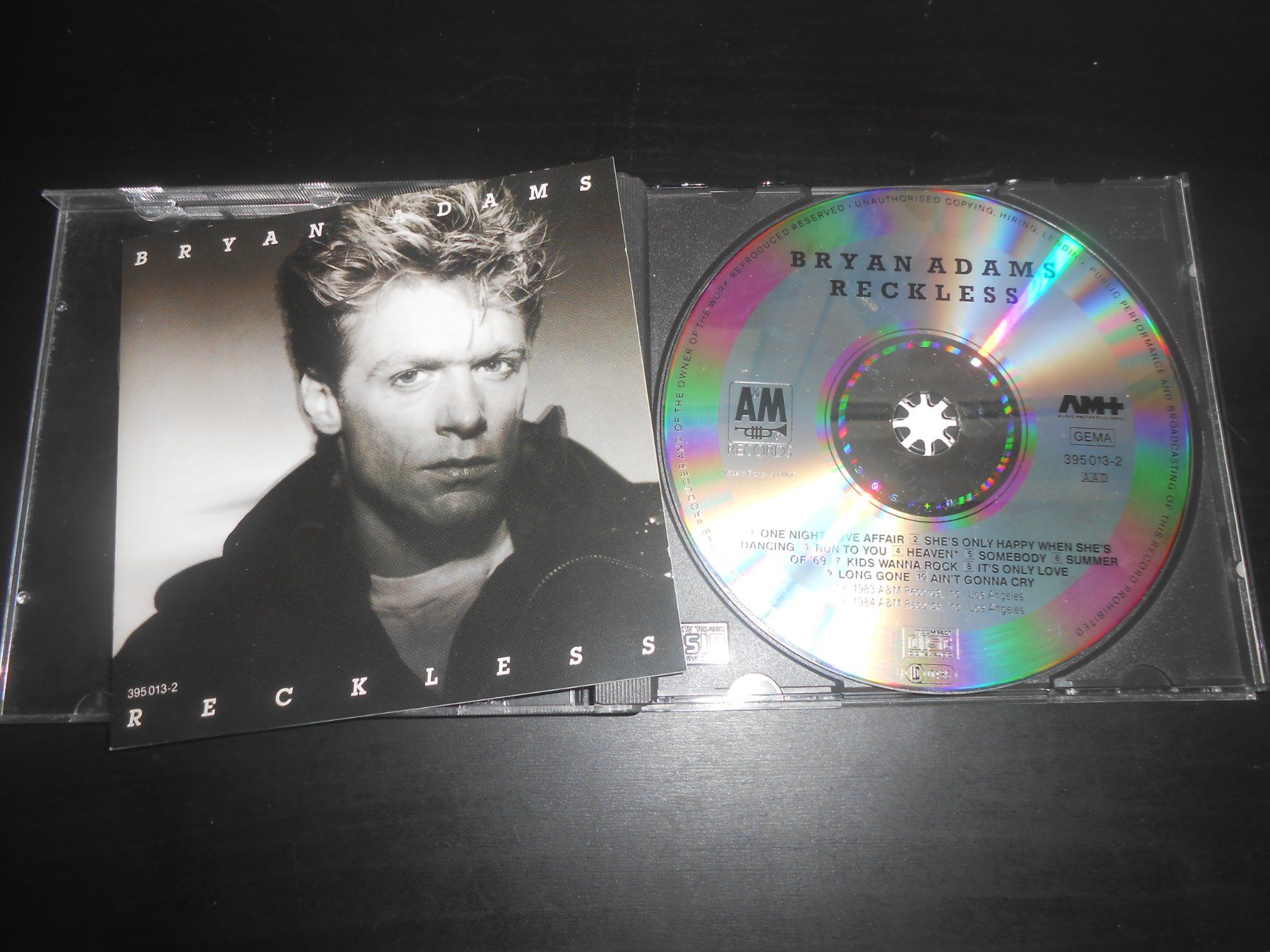 CD: Bryan Adams – Reckless / 1984 – Usato da Aarberg venduto da witchhunter01