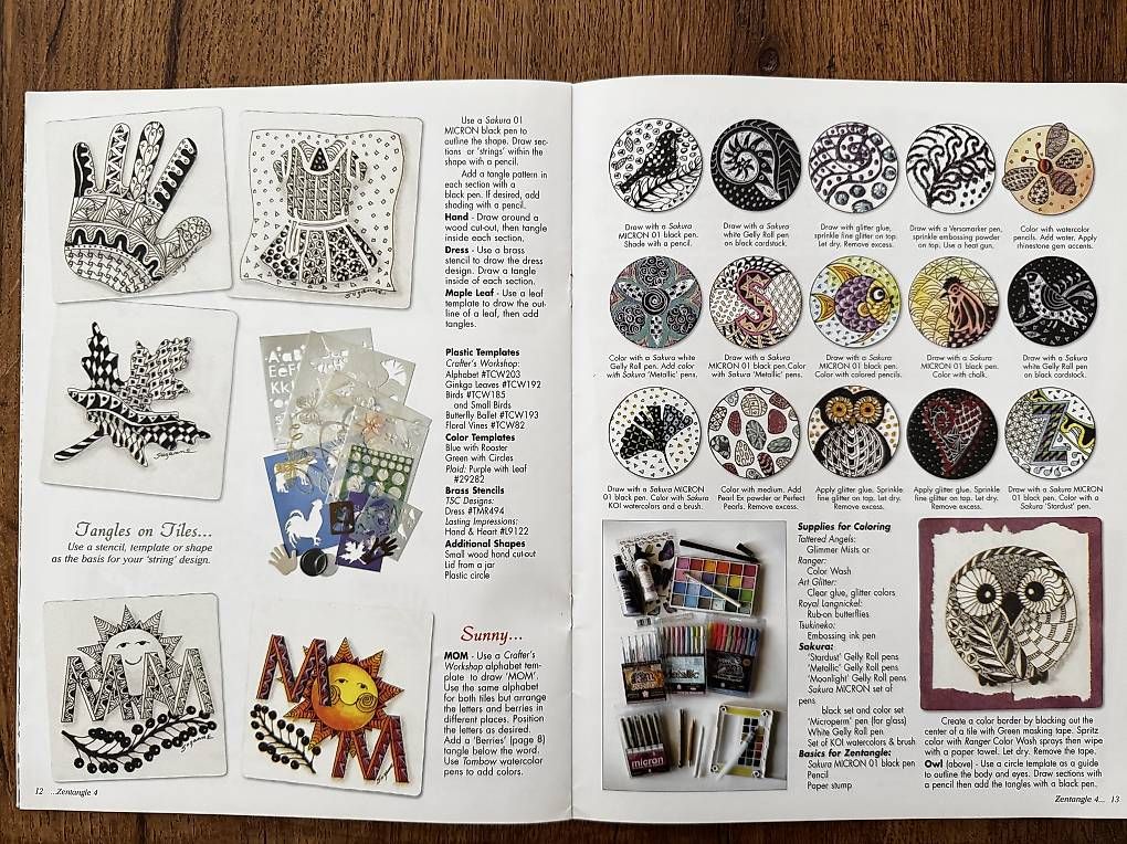 Libri: 4 Zentangle Hefte 1-4 – Nuovo (secondo la descrizione) da Muttenz venduto da einfach-schoen 3