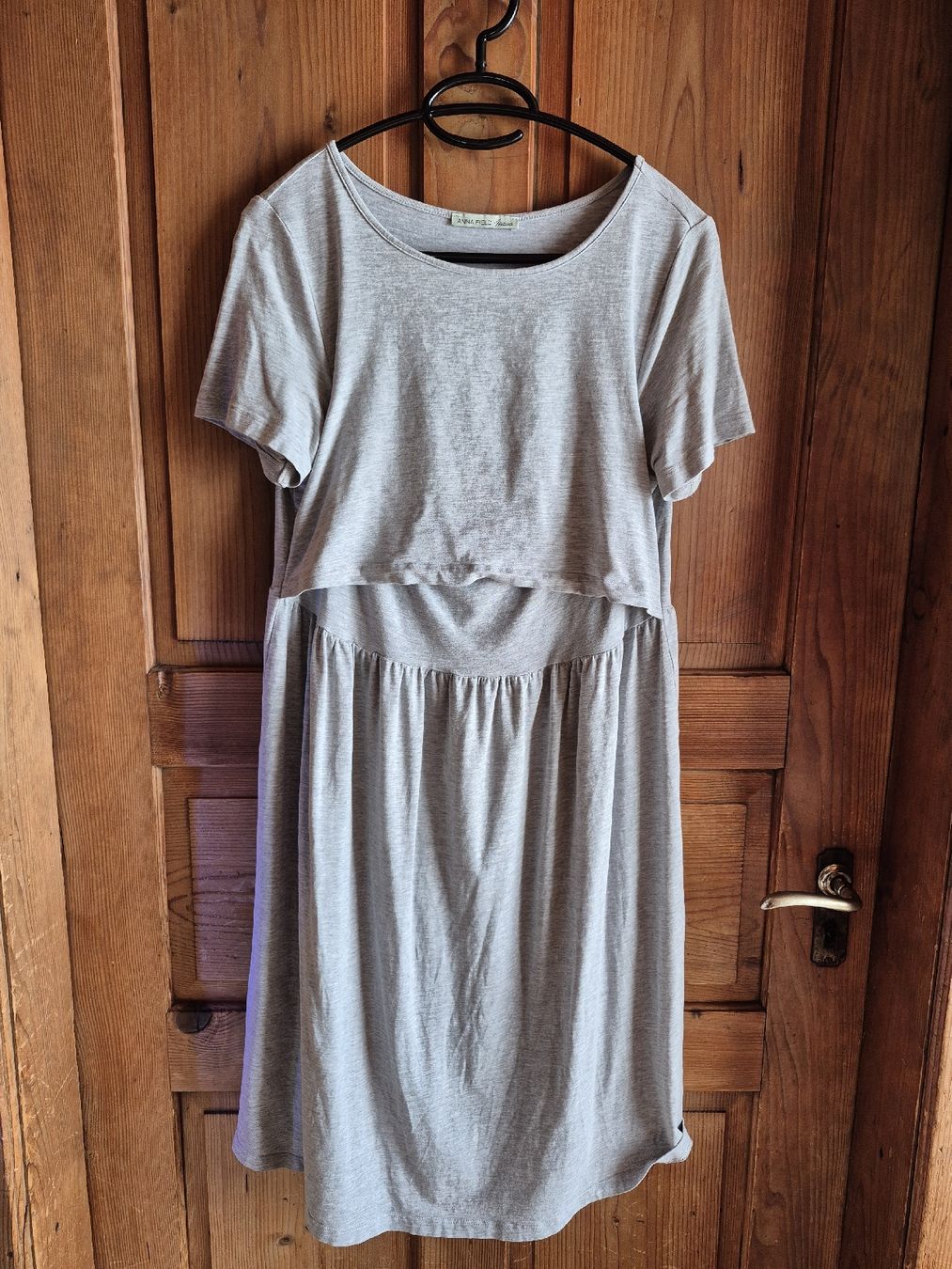 Anna Field Vestiti: Anna Field Mama Kleid / Stillkleid grau Grösse L – Usato da Walenstadt venduto da Ani23