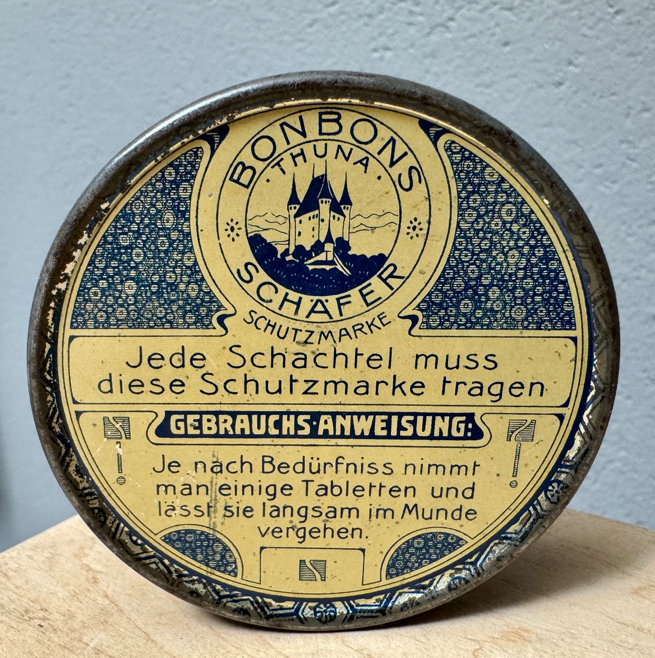 Barattoli: WYBERT Tabletten - Alte Blechdose - Confiserie Schäfer Thun – Usato da Rothrist venduto da Luckywinner 1