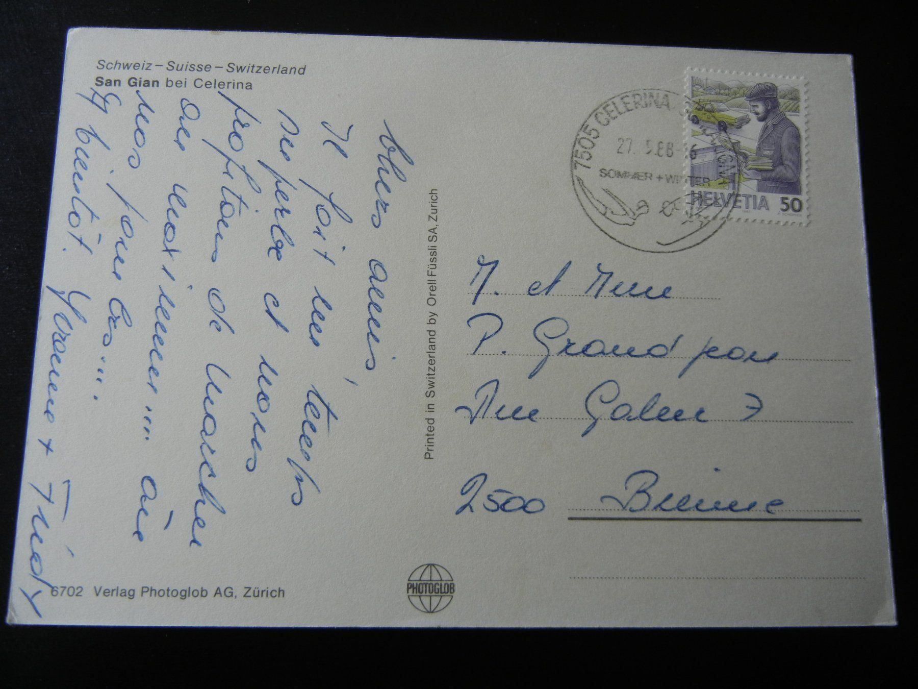 Cartes postales: Canton des Grisons / San Gian – D'occasion à Courtelary par vivi94 1