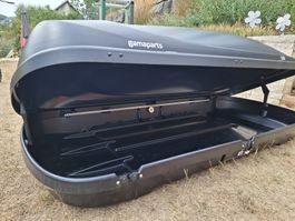 Gamaparts Dachbox 510L schwarz + Daquerträger Skoda
