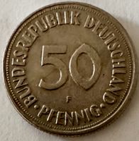 Münze 50 Pfennig Deutschland 1970 Prägestätte F Kupfer