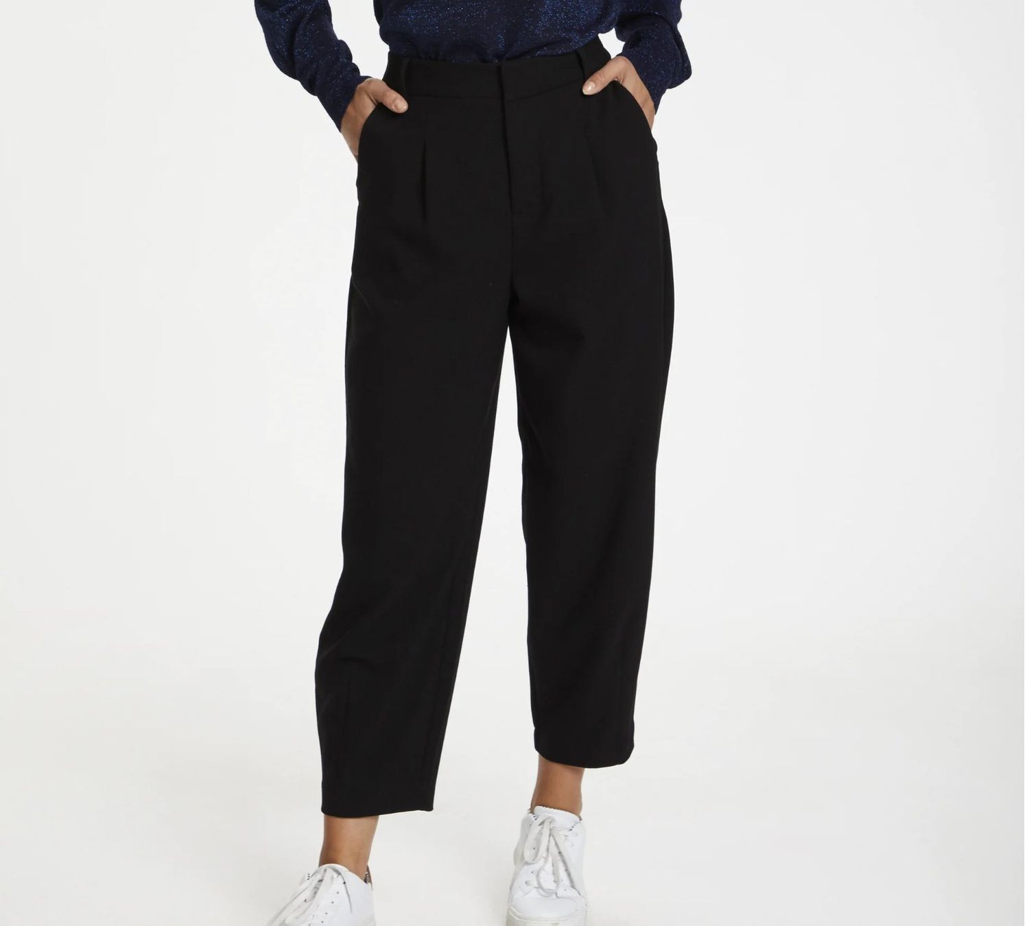 Pantaloni: Kaffe Stoffhose, schwarz, 42 – Usato da Spiegel b. Bern venduto da Laystyx 1