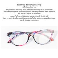 Lesebrille Flowers-DIV9 dark +1.5 +2.0