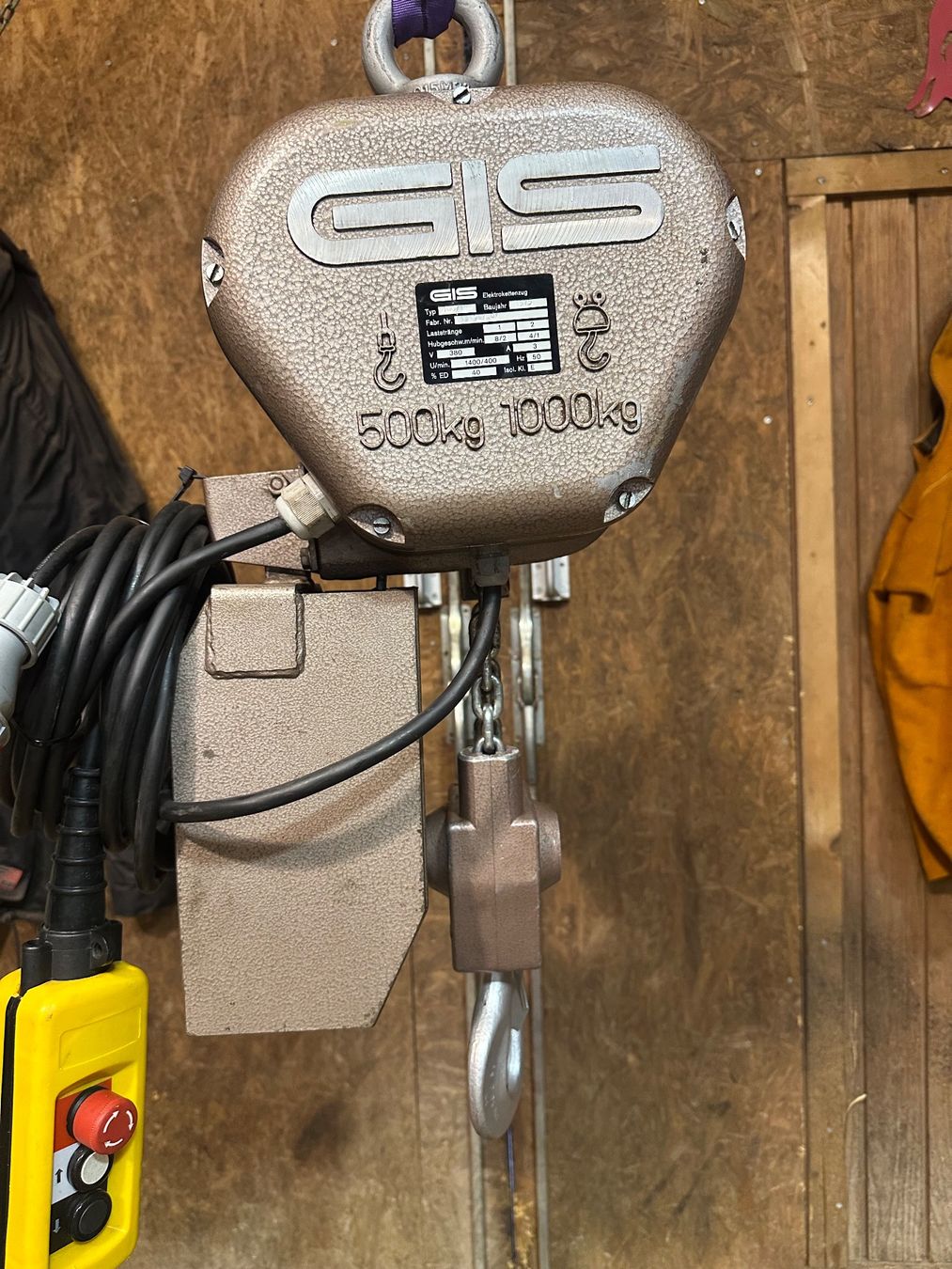 Mehrzweckzüge: Gis Kran Kettenzug 1000Kg – Gebraucht aus Huttwil von Palfinger02 9
