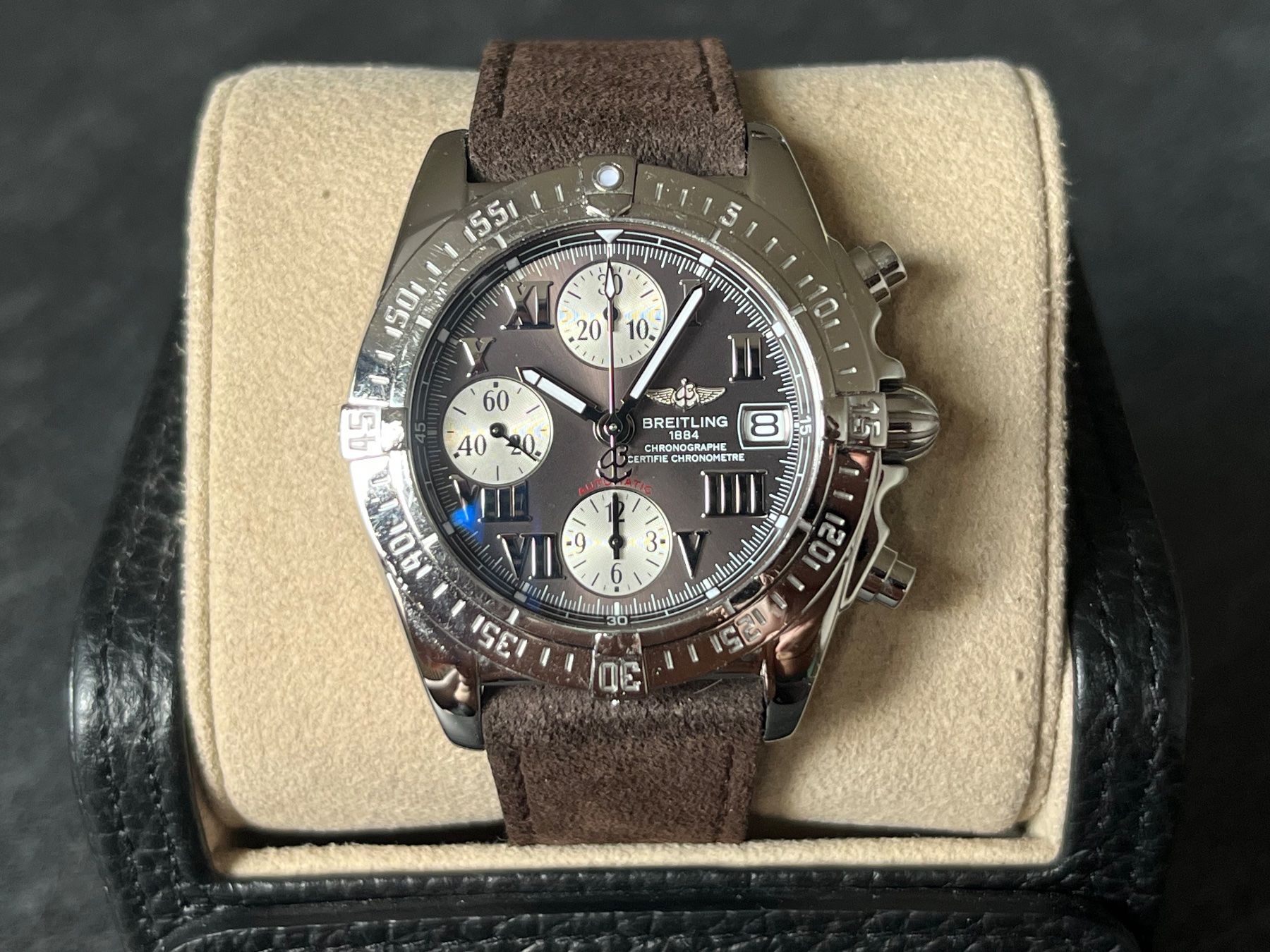 Breitling Orologi: BREITLING Uhr Chronograph 40mm | Revision Juni 2026 – Usato da Zürich venduto da Atelier-Sablier 1