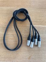 2 Stk. Cordial XLR Mikrofon Kabel 1.5m mit Rean Steckern