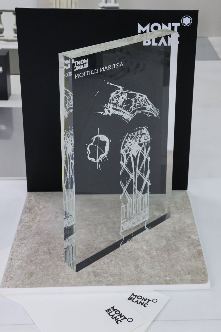 Tutte le decorazioni: MONTBLANC original Dekor aus Plexiglas - "ARTISAN EDITION" – Usato da Kilchberg ZH venduto da Luxury-Goods-CH 3