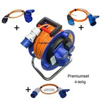 25m Kabelrolle Camping 4-teiliges Set Industriequalität
