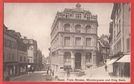 Basel - Freie Strasse und Münstergasse - ca. 1910