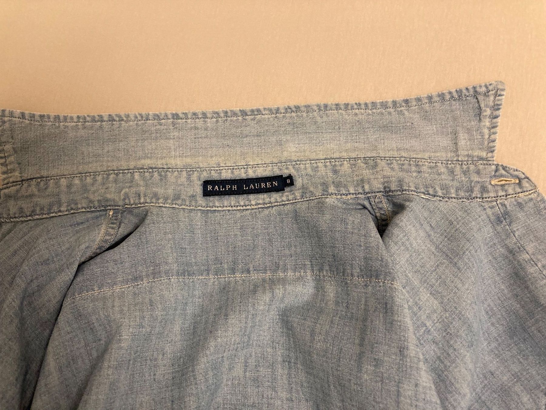 Ralph Lauren Camicette: Ralph Lauren Damen Jeansbluse hellblau Grösse 8 – Usato da rheineck venduto da norwegianwood52 4
