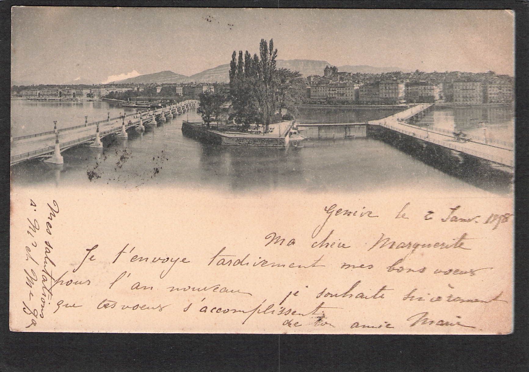 Cartoline postali: CP Genéve 1898 – Usato da Reichenburg venduto da ibiza18