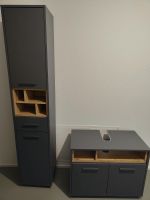 Badezimmerset (Waschbeckenunterschrank + Hochschrank)