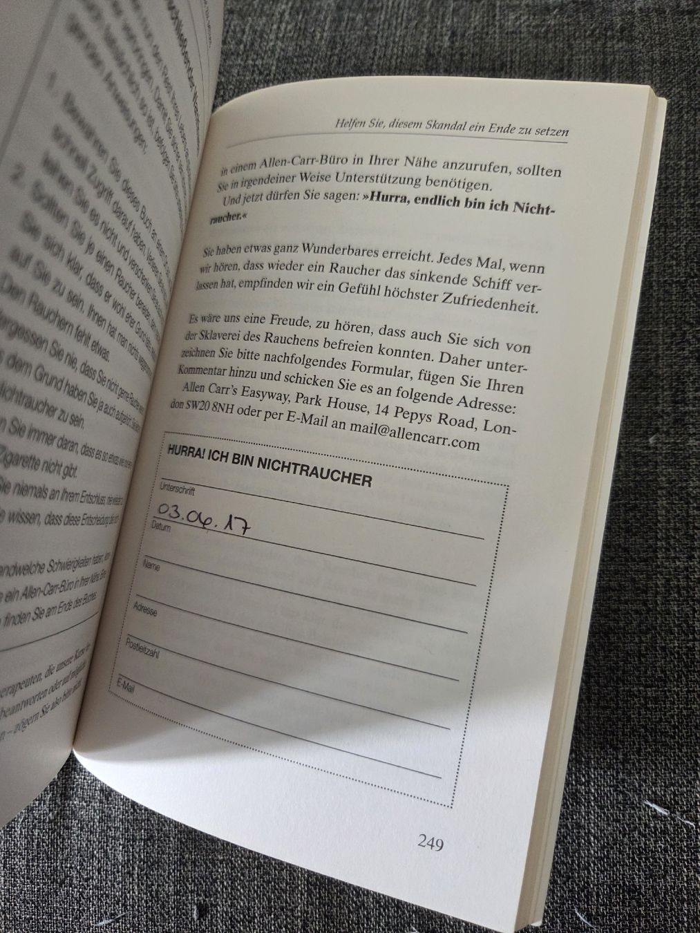 Bücher: endlich Nichtraucher – Gebraucht aus Lostorf von _Venus_ 2