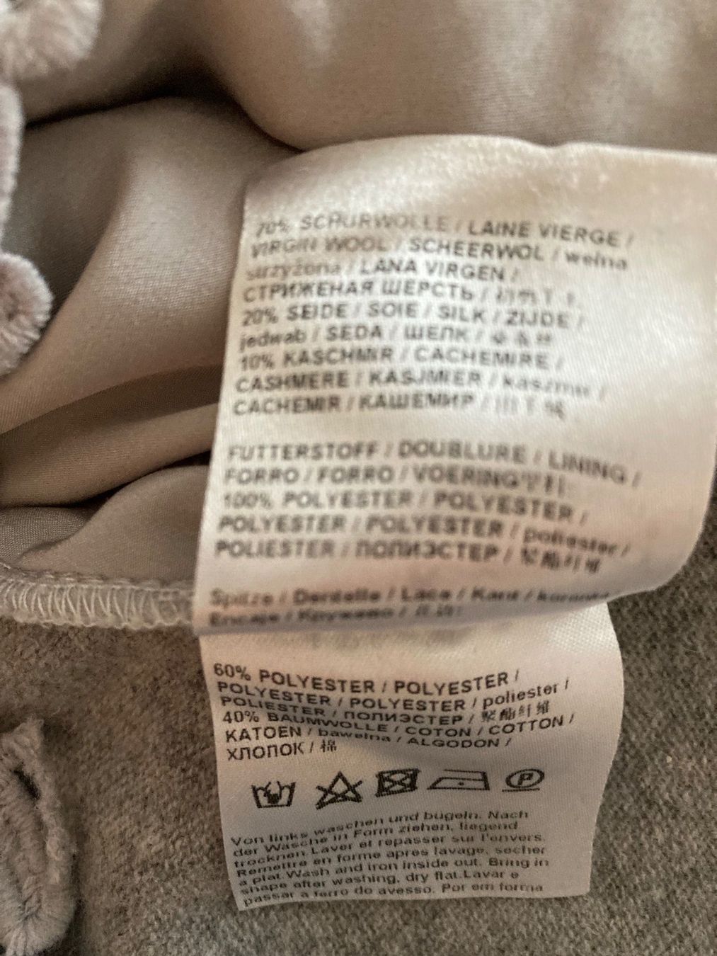 Luisa Cerano Maglioni & Felpe: Luisa Cerano Pullover 36/Schurwolle/Seide/Cashmere/hellgrau – Usato da Berneck venduto da Ordnung2021 7