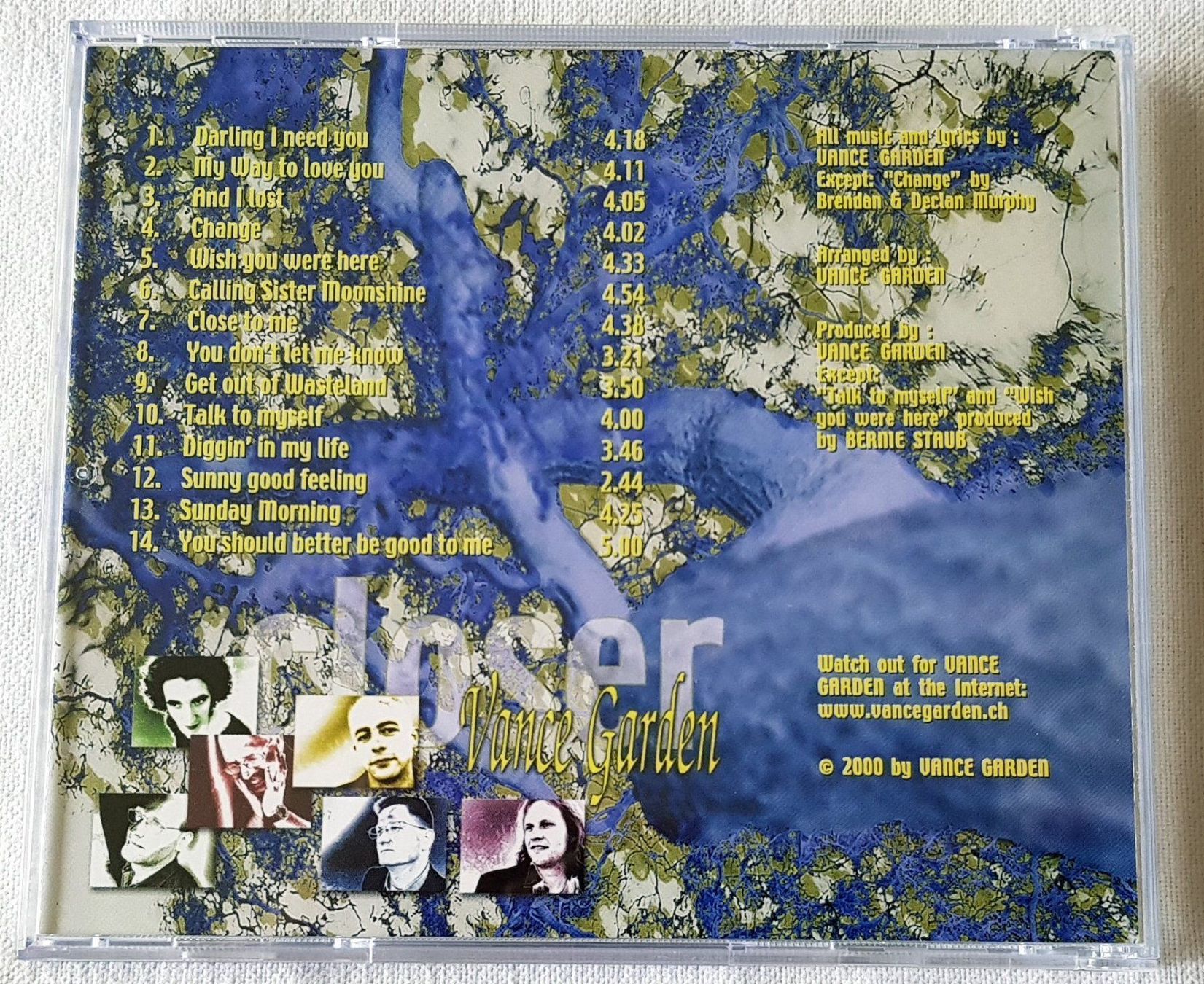 CD: Vance Garden - Closer - CD - 2000 - Switzerland First Press – Usato da Uster venduto da Zardodel 1