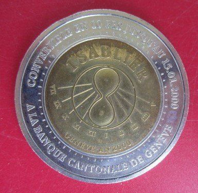 Medaillen: Gedenkmedaille: 1 Sabalier Genève - stgl – Neu (gemäss Beschreibung) aus Luzern von Horoskop1 3