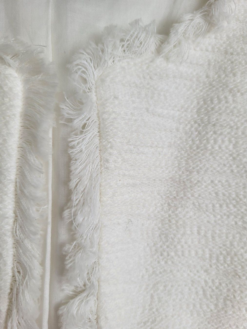 Mango Giacche: Mango Bouclé Jacke, Gr. M - weiss, Baumwolle – Usato da Baar venduto da clar6 3