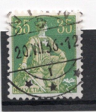 Tutti i francobolli: 21c CH 1933/34 gest. – Usato da BREGANZONA venduto da adelio8