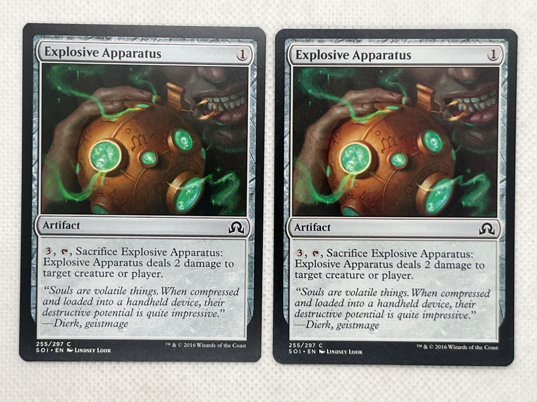 Magic The Gathering Sammelbilder & Trading cards: Magic the Gathering: 2x Explosive Apparatus, Artifact, 2016 – Gebraucht aus Hinterkappelen von Kim1992