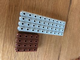 LEGO14x Stein 1x4 mit seitlichen Noppen (30414)