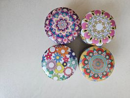 Duftkerzen Mandala 4.Stk in Dosen