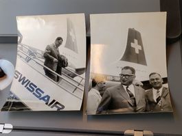 Zwei Photos / Swissair - Seven Seas Ausgabe ca. 1950