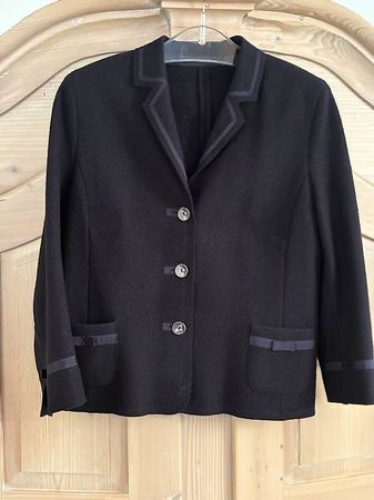 d.blaue Wollstoff Jacke, Gr. 40/Marke Steinbock Tirol