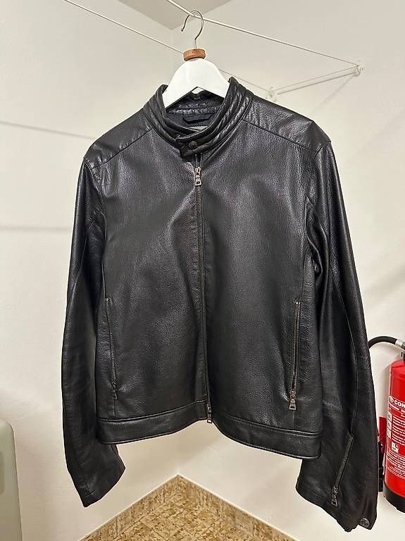 Prada Giacche: Prada Biker-Lederjacke, Größe 48 – Usato da Gümligen venduto da patrick127