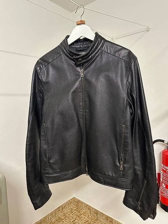 Prada Biker-Lederjacke, Größe 48