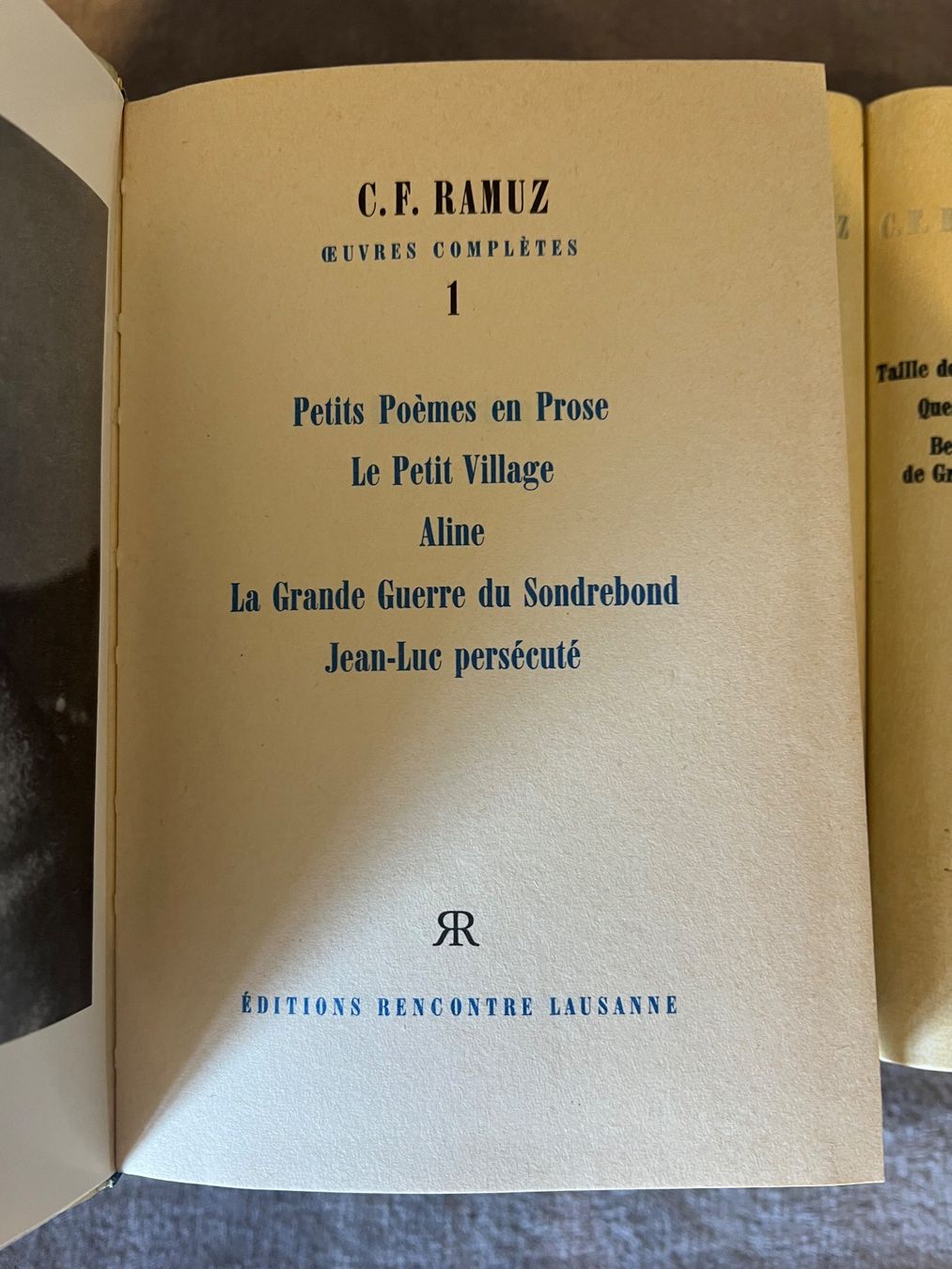 Libri: Collection C.F. Ramuz - 20 Volumes - Édition Originale! – Usato da Gryon venduto da Merlin_mro 3