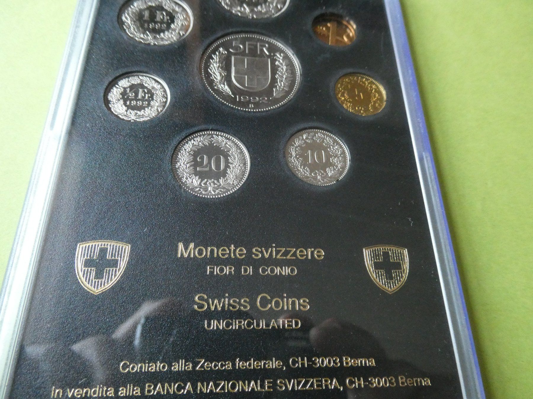 Alle Münzen: Schweiz 1992, Münzsatz  stempelglanz – Neu (gemäss Beschreibung) aus Hinterforst von Rohusri 3