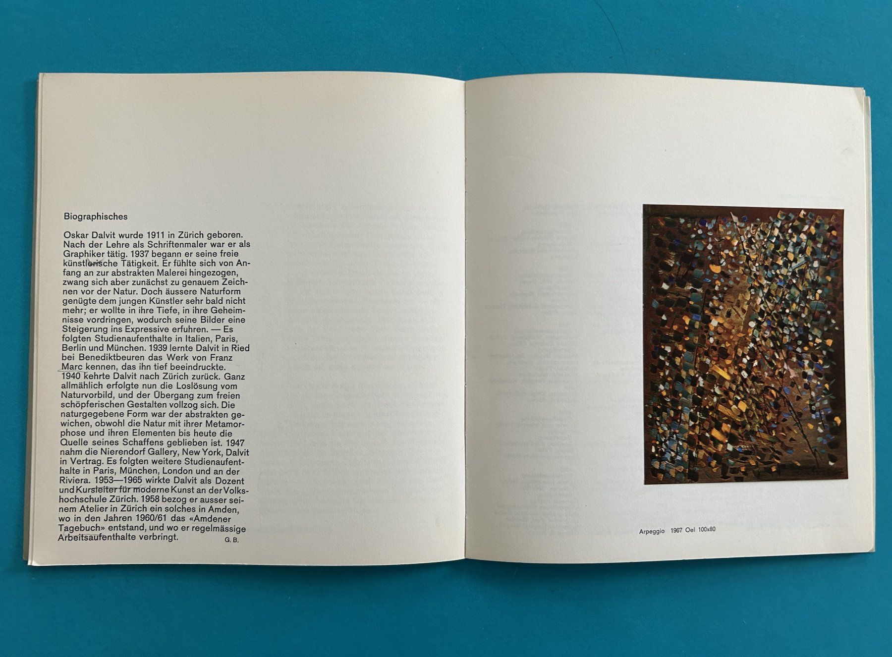 Libri: OSKAR DALVIT (1911-1975) – Usato da Zürich venduto da Domus09 5