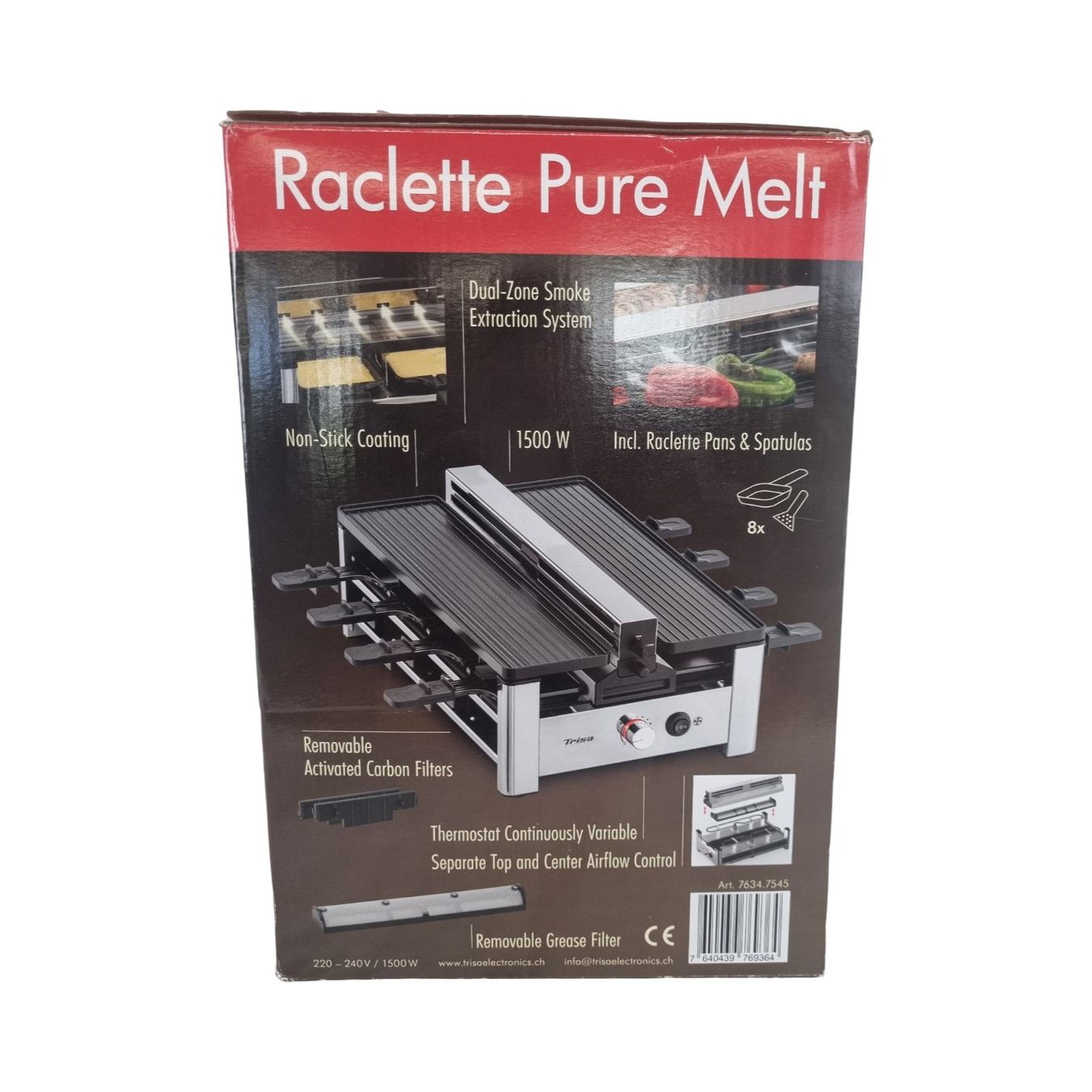 Trisa Elettrodomestici da cucina: TRISA Raclette Pure Melt – Nuovo (secondo la descrizione) da Wangen b. Olten venduto da Restwert_Wangen 6