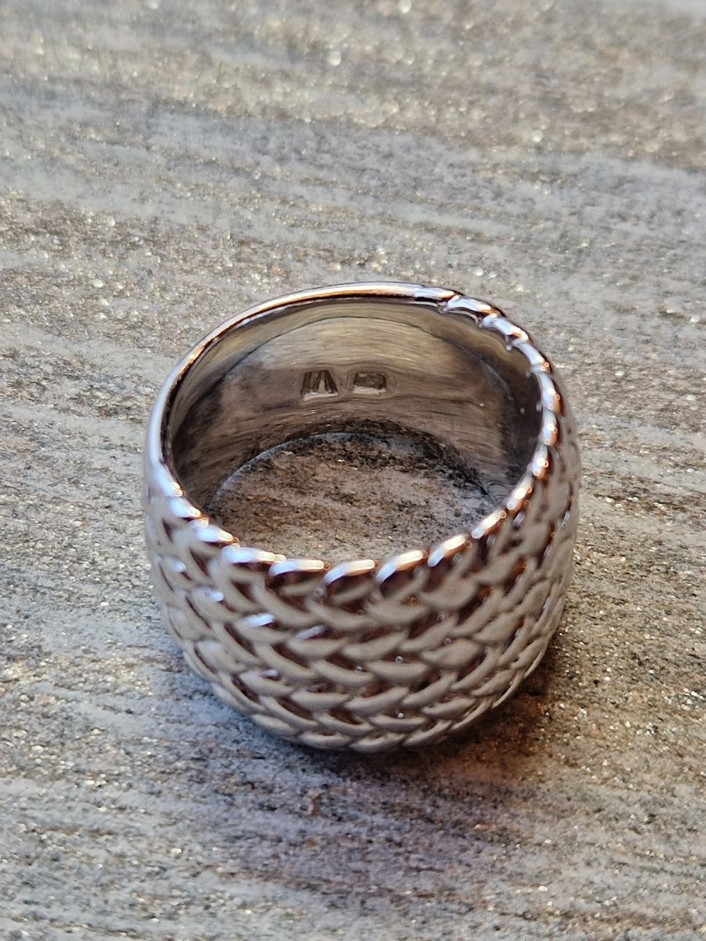 Pierre Lang Anelli: Ring rhodiniert Strickmuster Pierre Lang – Usato da Lichtensteig venduto da Cocabana_16 3