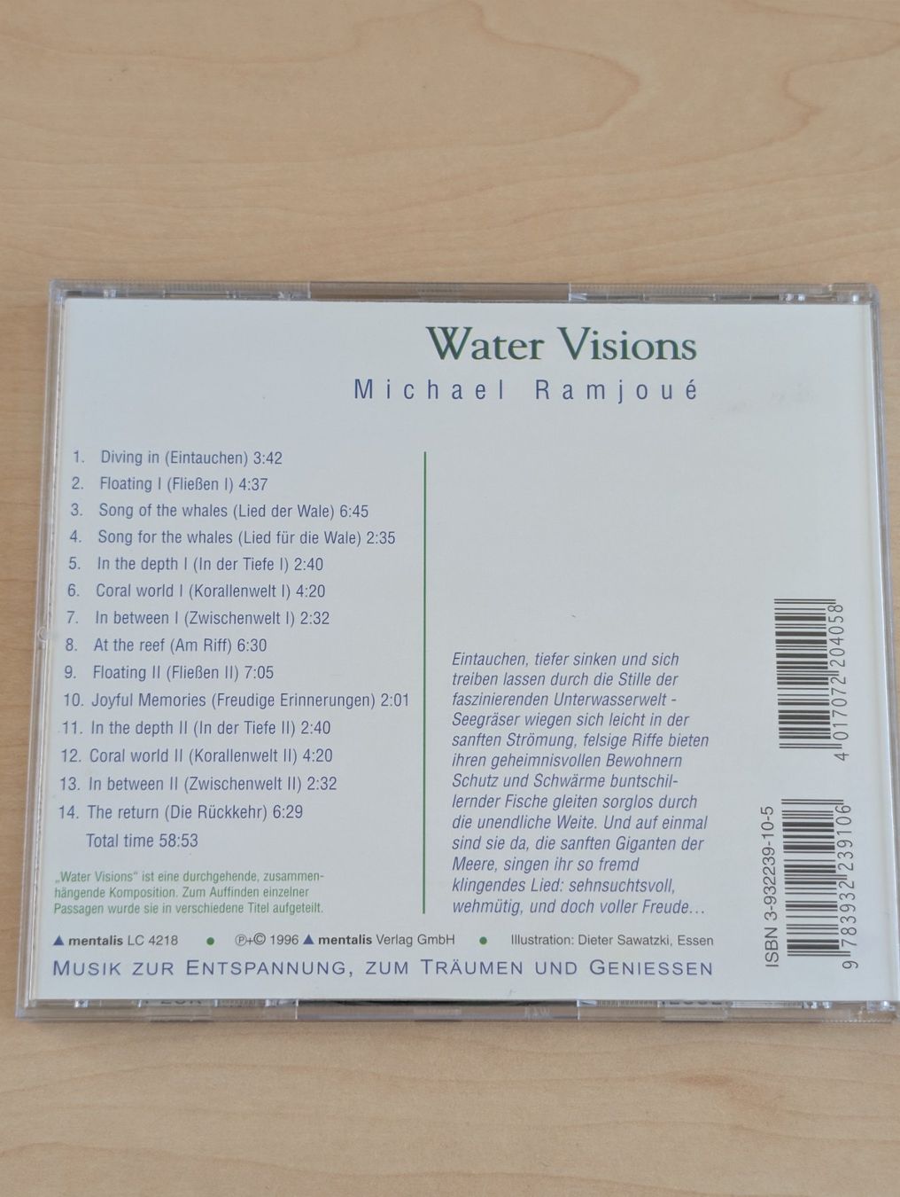 CD: Michael Ramjoué - Water Visions – Usato da Spiez venduto da Crazyduck 1