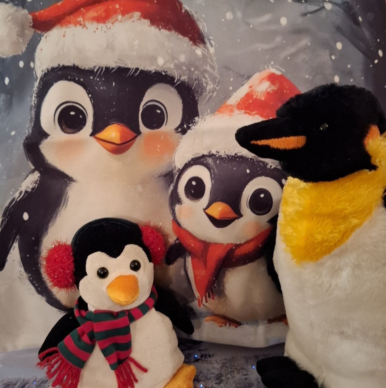 Toutes les décorations: 2 ÄLTERE PINGUINE MIT SAMTKISSEN – Neuf (Voir description) à Gretzenbach par schibaya 1