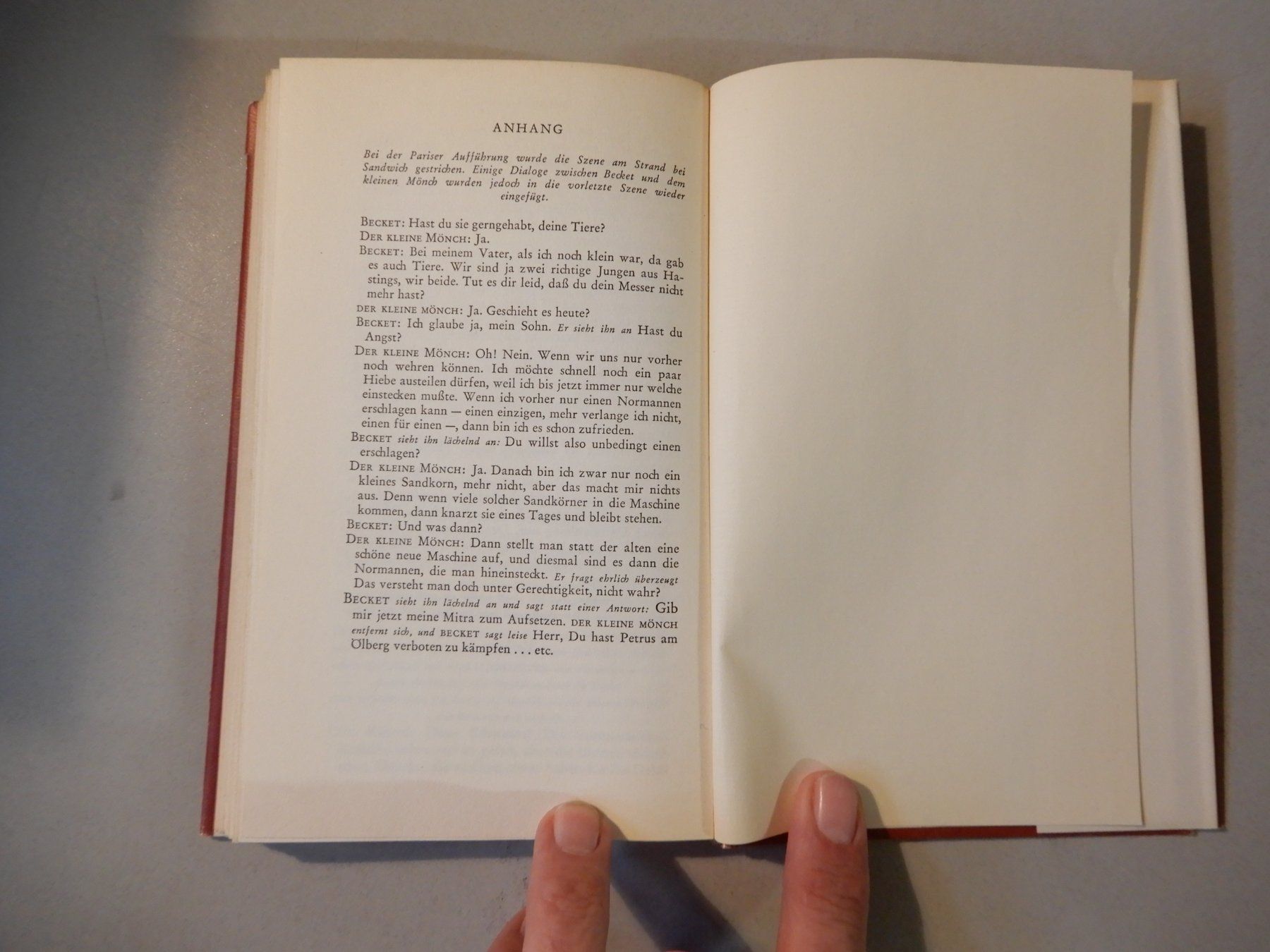 Bücher: Jean Anouilh - Becket oder die Ehre Gottes - Buch – Gebraucht aus Erstfeld von Mario_boe0 7