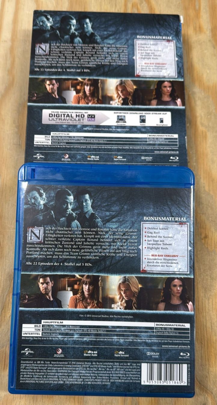 Alle DVDs: GRIMM - STAFFEL EINS BLU-RAY – Gebraucht aus Zürich von freioccasionen 3
