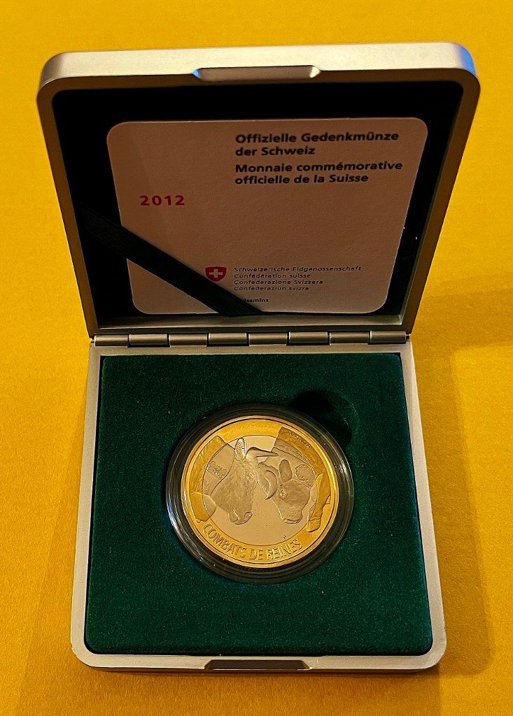 Alle Münzen: 10 Franken Ringkuhkampf 2012 PP ***TOP*** – Neu und originalverpackt aus Anzère von Strogoff1