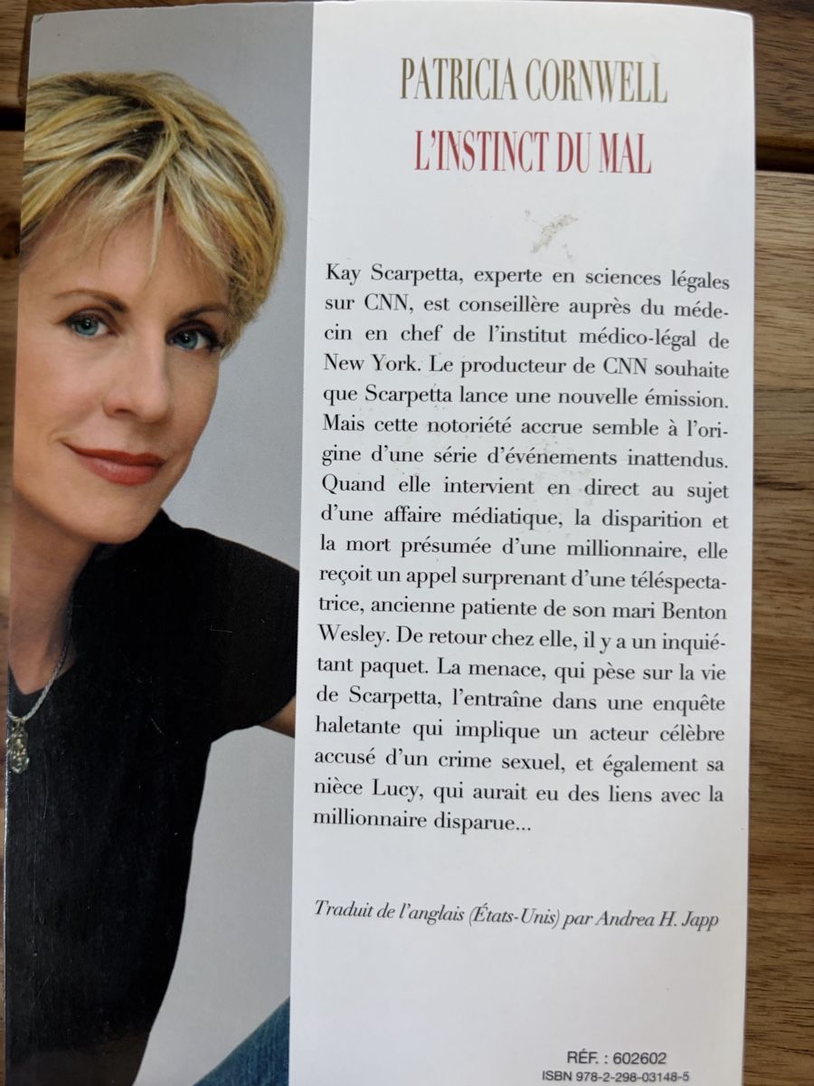 Livres: 5 Romans de Patricia Cornwell   – D'occasion à Crissier par Nouchki76 3