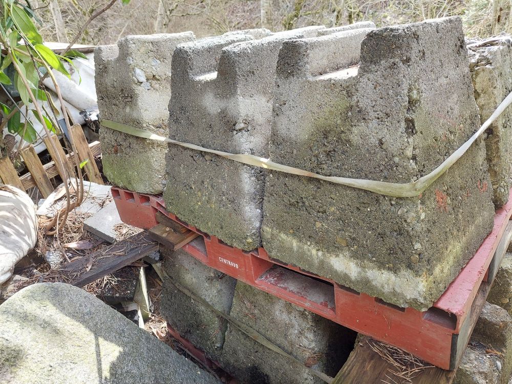 Beton Fundamentsteine für Terrasse, Lagersteine Holzstapel Acheter