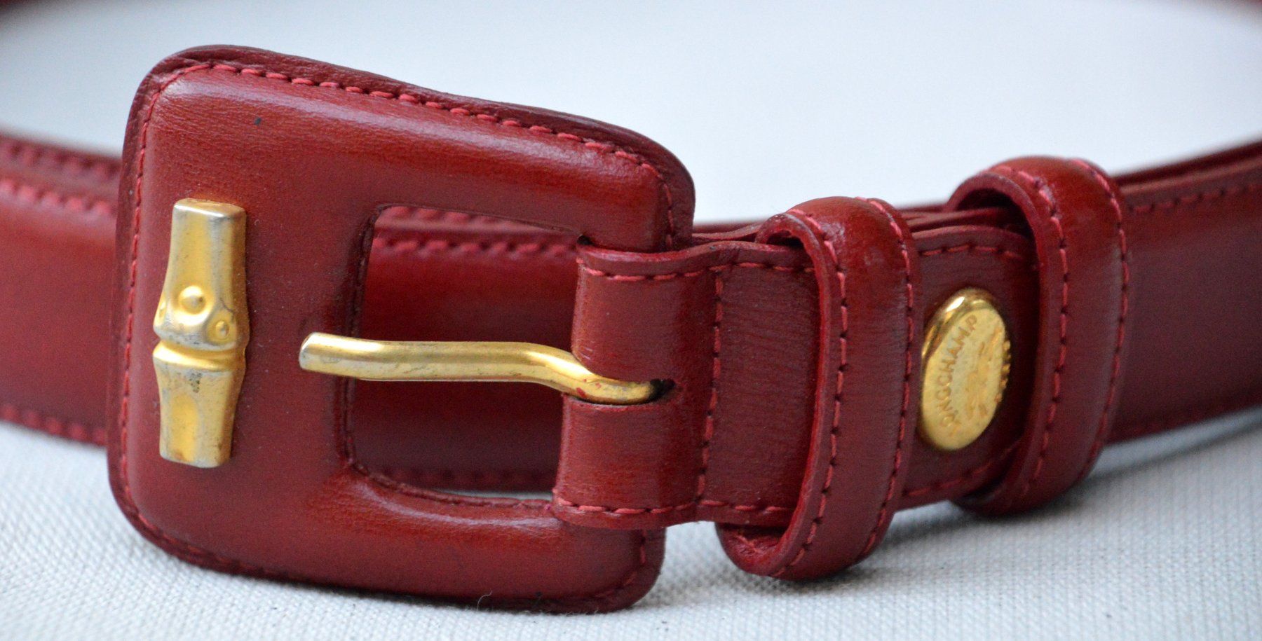 Longchamp Cinture: Longchamp Roseau Gürtel / ceinture – Usato da Collonges venduto da Auganien 1
