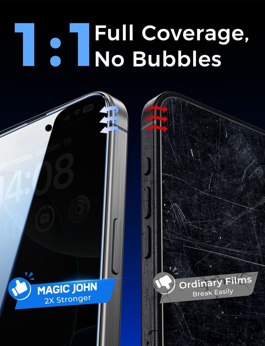 Apple Cover & Protezioni schermo: MAGIC JOHN Easy-Install Schutzfolie iPhone 16 Pro – Nuovo e nell'imballaggio originale da Meilen venduto da Zen25 6