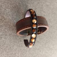 Magic track Lederarmband mit Swarovski Inlays