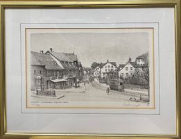 Oerlikon - Lithografie von Paul Wyss signiert