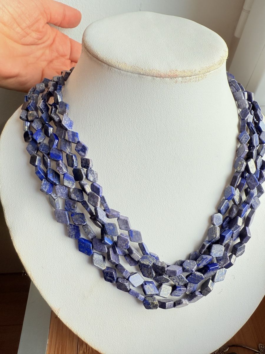 Catenine: Tolle Lapislazuli Kette NEU – Nuovo e nell'imballaggio originale da Basel venduto da Chili007 1